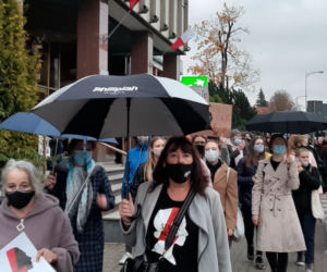 Protest kobiet - blokada ulic w Olsztynie