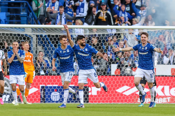 Lech Poznań - Legia Warszawa: Zdjęcia kibiców i zawodników z meczu 30. kolejki PKO BP Ekstraklasy