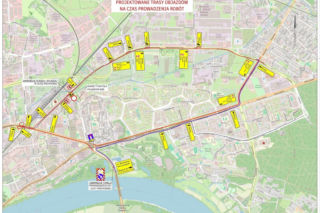 Zamknięcie skrzyżowania Wschodnia/Skłodowskiej-Curie w Toruniu. Zmiany w ruchu i komunikacji