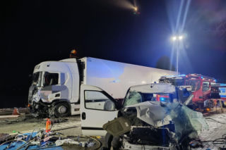 Wypadek w Uszwi na K75