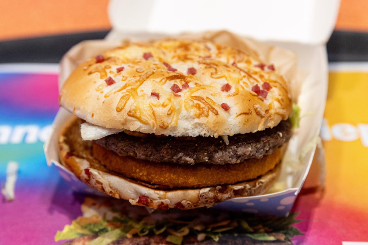 Taki widok na premierze Burgera Drwala w McDonalds. Wielkie zaskoczenie.