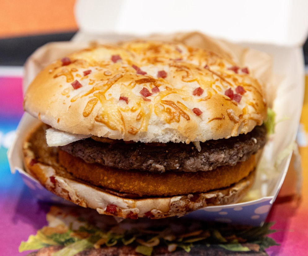 Taki widok na premierze Burgera Drwala w McDonalds. Wielkie zaskoczenie.
