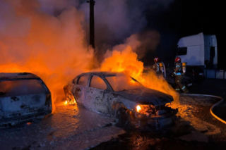 Parking w miejscowości Tyszki-Łabno na Podlasiu zmienił się w piekło!