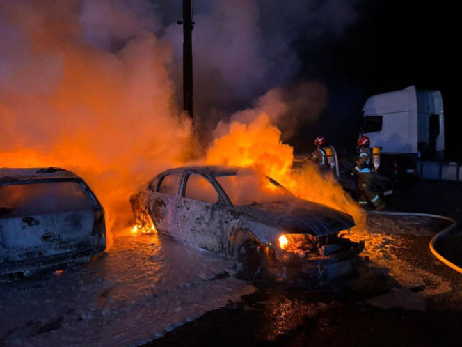 Parking w miejscowości Tyszki-Łabno na Podlasiu zmienił się w piekło!