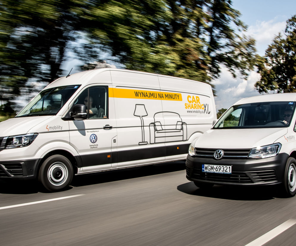 Dostawcze Volkswageny dostępne na minuty w usłudze 4Mobility