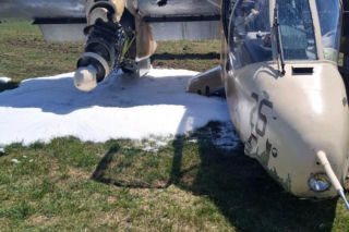 Incydent podczas treningów przed pokazami Antidotum Airshow w Lesznie. Samolot wylądował bez podwozia