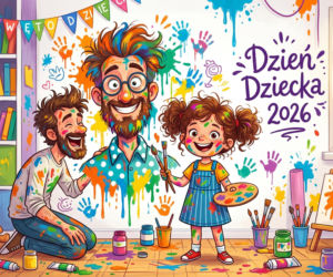 Śmieszna kartka na Dzień Dziecka