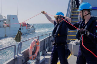 ORP Mewa w Londynie. Debiut niszczyciela min typu Kormoran II w stałym zespole NATO
