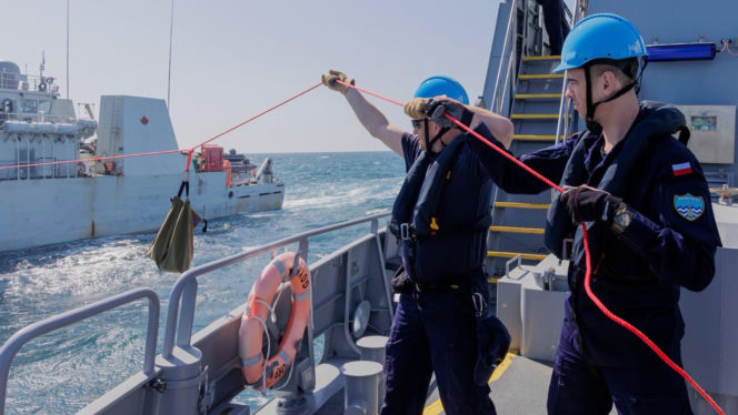 ORP "Mewa" w Londynie. Debiut niszczyciela min typu Kormoran II w stałym zespole NATO