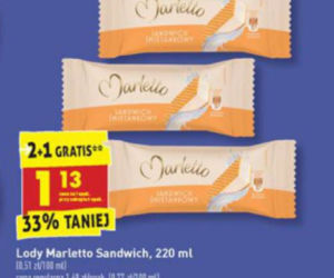 Lody Marletto 2+1 gratis