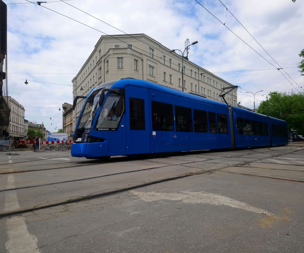 Kraków: Zobacz jak postępują prace przy przebudowie ulicy Krakowskiej