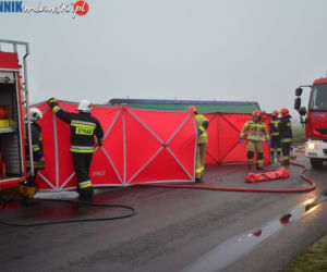 Śmiertelny wypadek pod Głużkiem, okolice Mławy