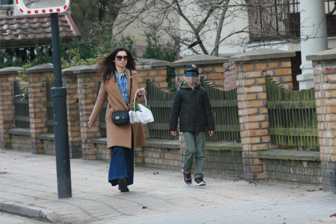 Marta Kaczyńska ze święconką