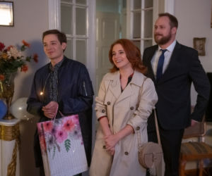Na Wspólnej, odc. 3116. Anastazja (Karolina Bacia), Tomek (Krzysztof Chodorowski), Paweł (Grzegorz Kwiecień)