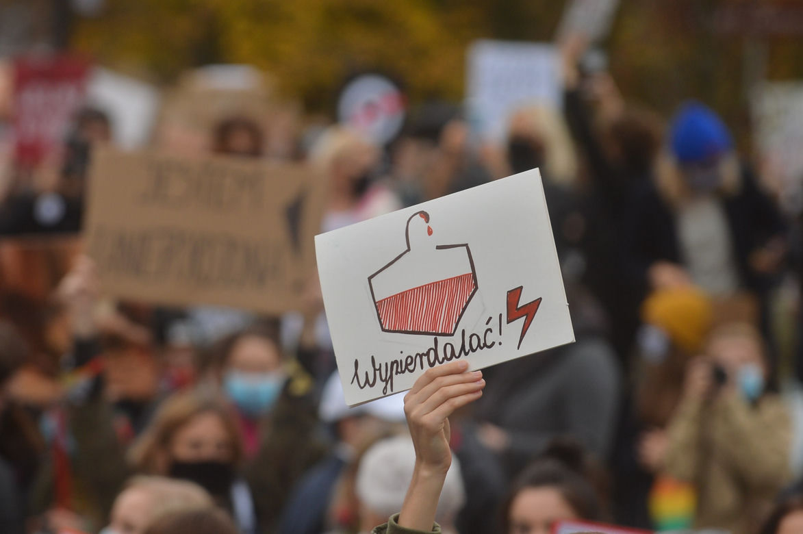 Warszawa. Protesty pod sejmem