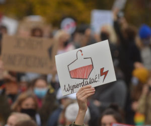 Warszawa. Protesty pod sejmem