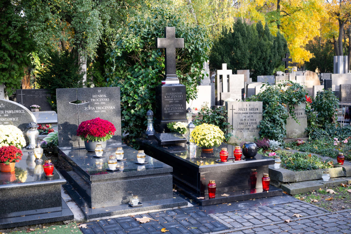 Tak wygląda grób Rajmunda Kaczyńskiego