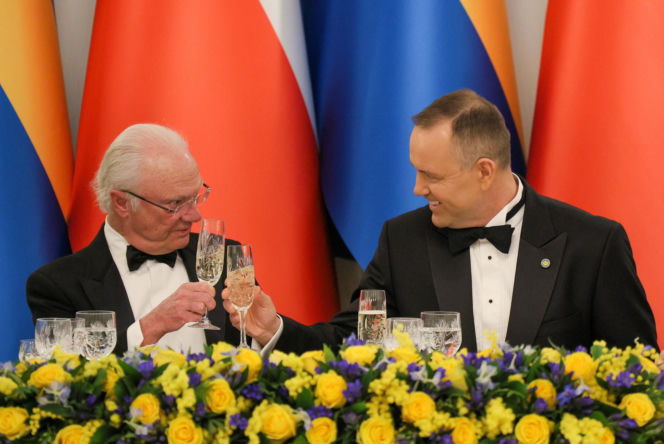 Obiad na cześć szwedzkiej pary królewskiej