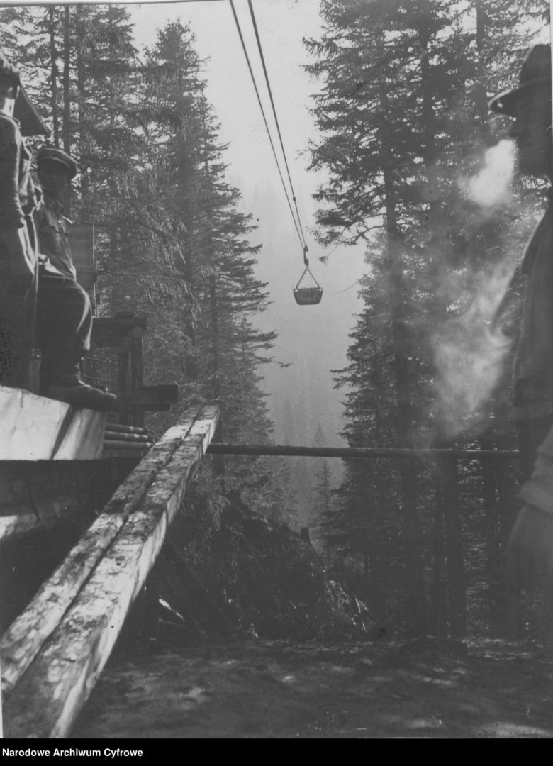 Budowa kolejki na Kasprowy Wierch, rok 1935