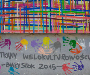 Mural Utkany wielokulturowością znowu odnowiony