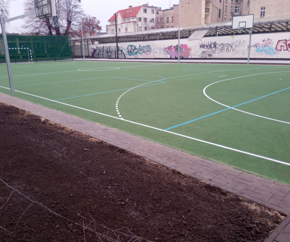 Postępy prac na boisku przy SP nr 17 w Grudziądzu