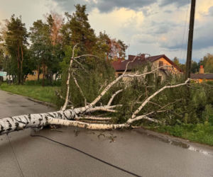 Skutki burz w Siedlcach i powiecie siedleckim