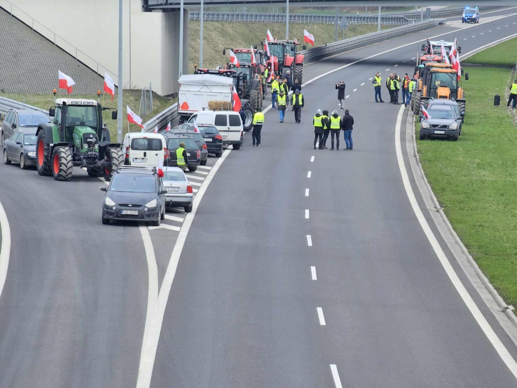 Protest rolników na Podkarpaciu