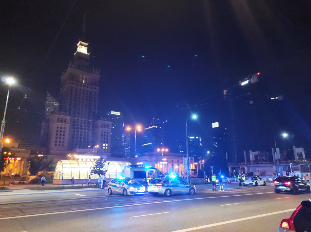 Makabryczny wypadek na Marszałkowskiej w Warszawie	