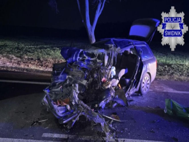 Czołowe zderzenie audi z autobusem. Tragiczny wypadek na drodze pod Lublinem