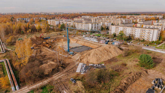 Budowa aquaparku Widzew - stan listopad 2025