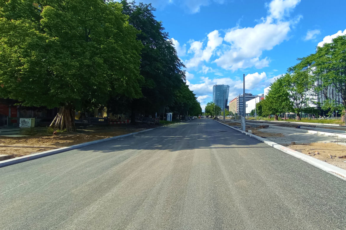 Przebudowa placu Rodła - czerwiec 2022
