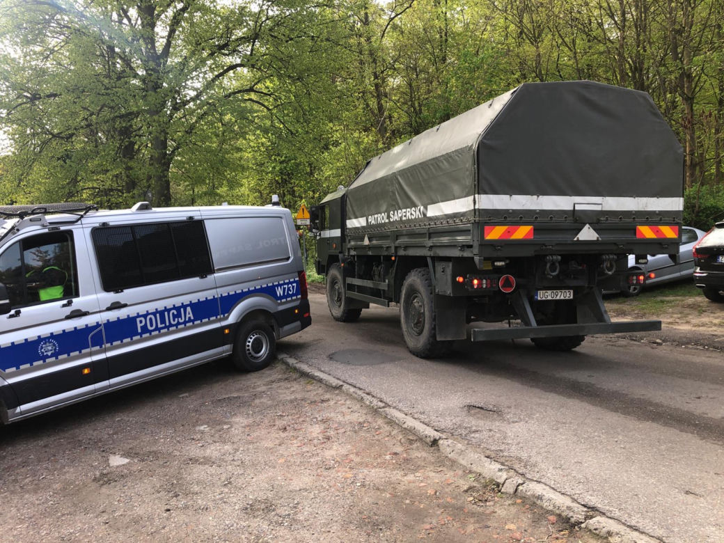 Akcja podejmowania niewybuchu w Szczecinie Podjuchach
