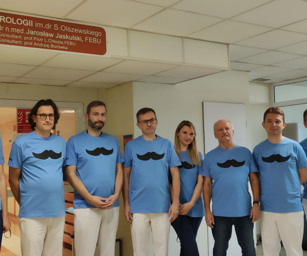 Świętokrzyskie Centurm Onkologii, klinika urologii. Kampania Movember