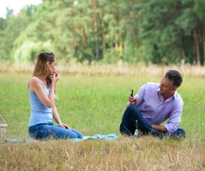 Pierwsza miłość. Natalia (Katarzyna Sowińska), Artur (Łukasz Płoszajski)