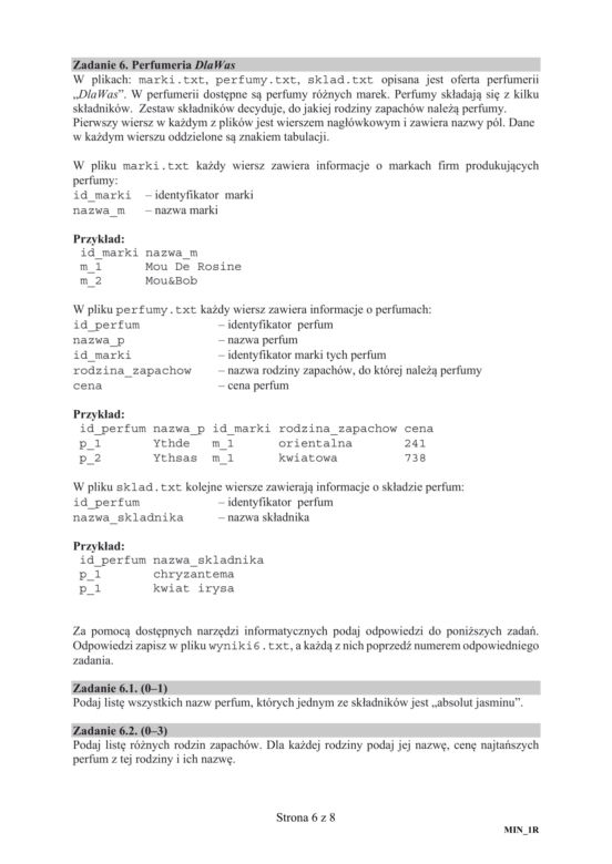 ARKUSZE CKE - Matura z informatyki 2019