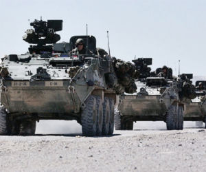 Przez Łódź przejedzie kordon amerykańskich pojazdów, w tym transportery Stryker