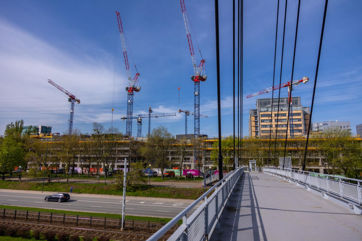 Budowa osiedla Modern Mokotów w Warszawie