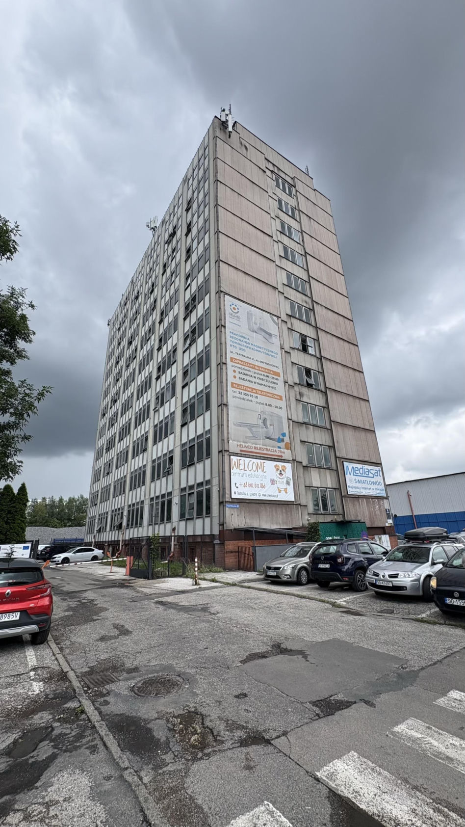 Budynek przy Teatralnej 9 w Sosnowcu - widok przed remontem