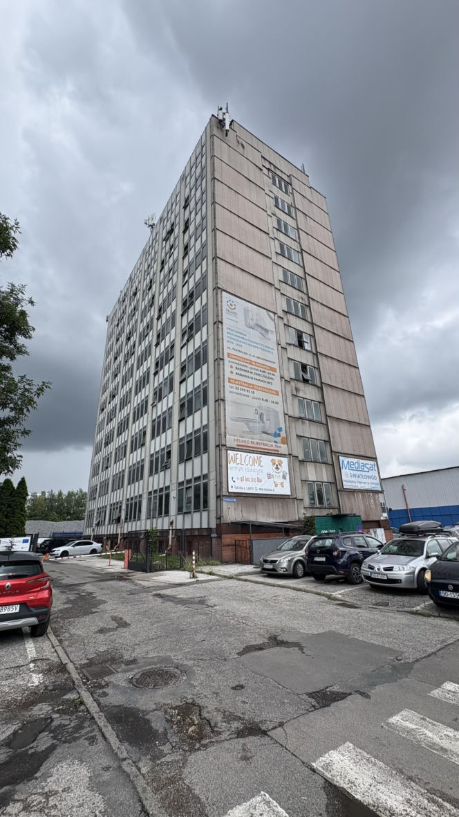 Budynek przy Teatralnej 9 w Sosnowcu - widok przed remontem