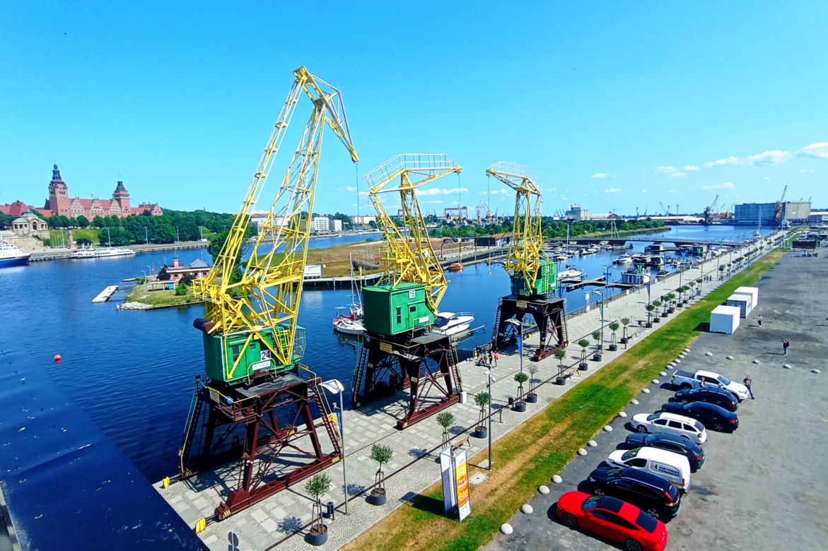 Podziwiaj panoramę Szczecina za darmo z tarasu Morskiego Centrum Nauki
