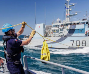 ORP Mewa w Londynie. Debiut niszczyciela min typu Kormoran II w stałym zespole NATO