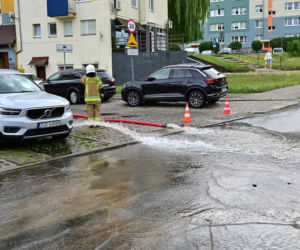 Gryfino. Usuwanie skutów ulewy