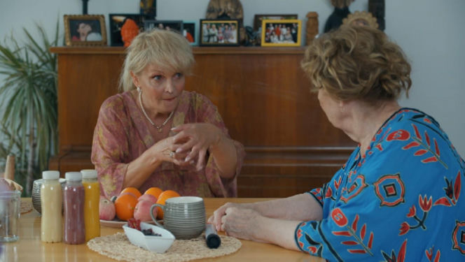 Barwy szczęścia, odcinek 3306. Małgorzata (Adrianna Biedrzyńska), Dżo (Elżbieta Jarosik)