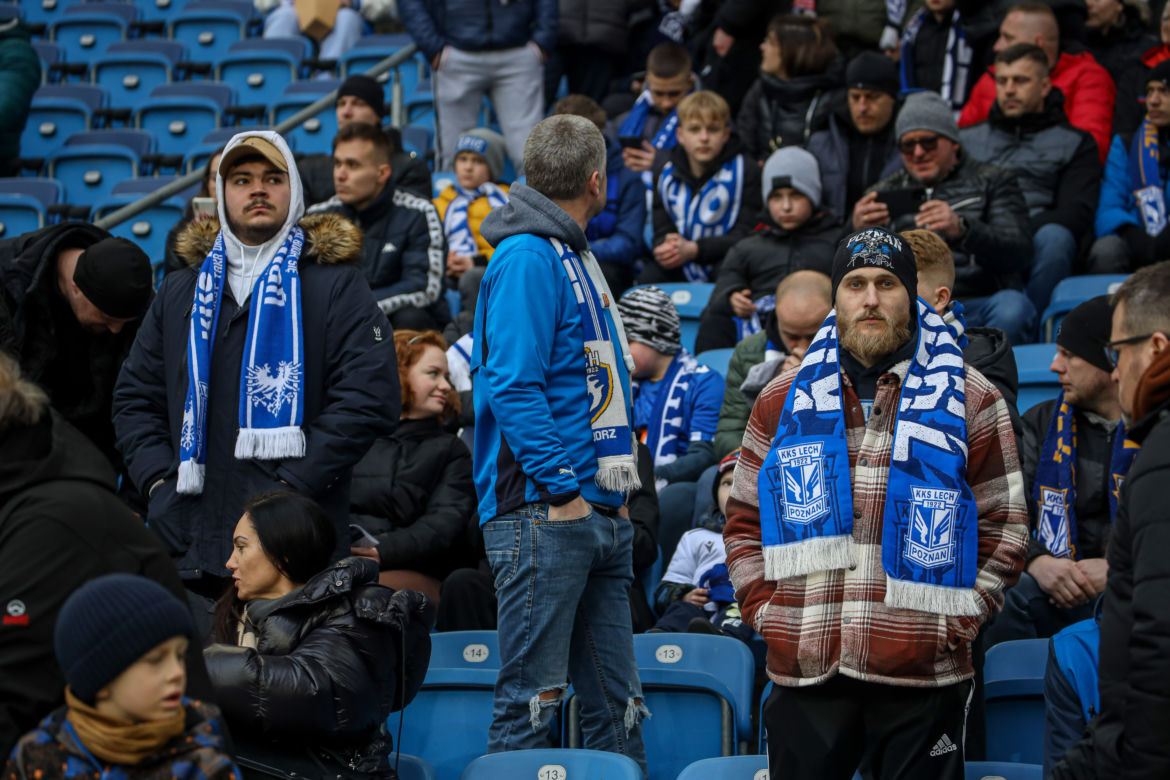 Tak bawili się kibice na meczu Lech Poznań - Pogoń Szczecin