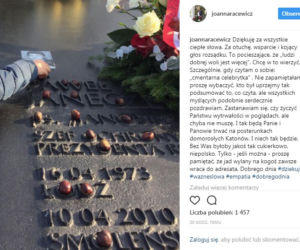 Racewicz odpowiedziała na ohydne komentarze. Nazwano ją cmentarną celebrytką