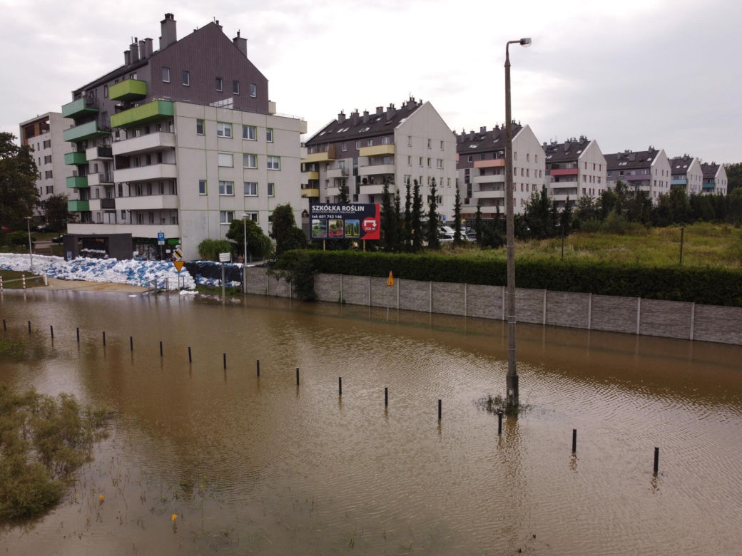  Fala powodziowa we Wrocławiu. Podtopienia na osiedlu Stabłowice