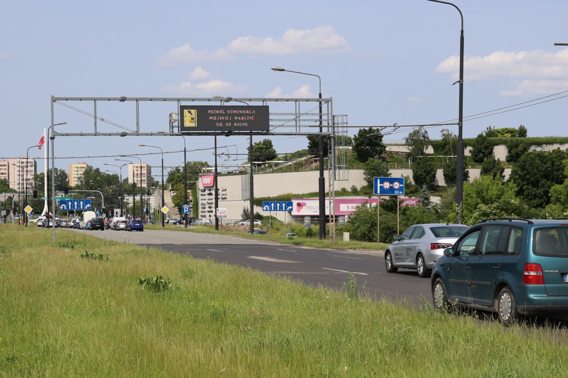 Tak wygląda al. Unii Lubelskiej w Lublinie przed przebudową (pierwsza połowa czerwca 2025)