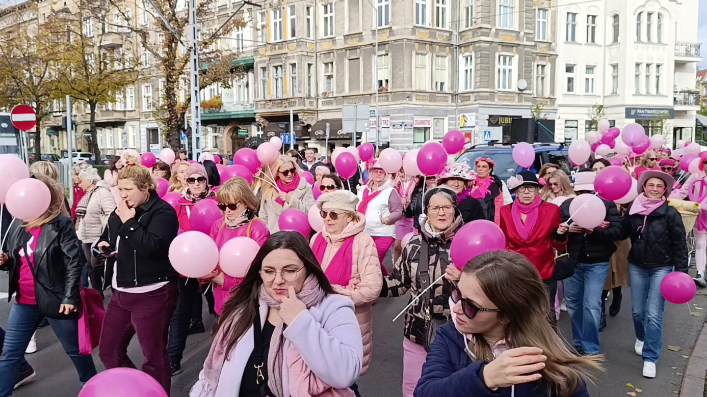 Marsz Różowej Wstążki w Szczecinie