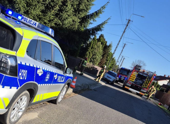 Wybuch gazu w domu jednorodzinnym w Gocławiu. Poszkodowaną 35-latkę śmigłowcem LPR przetransportowano do szpitala