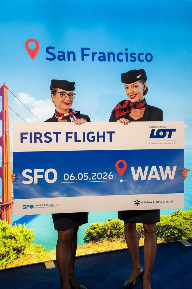Pierwszy rejs PLL LOT na trasie Warszawa – San Francisco